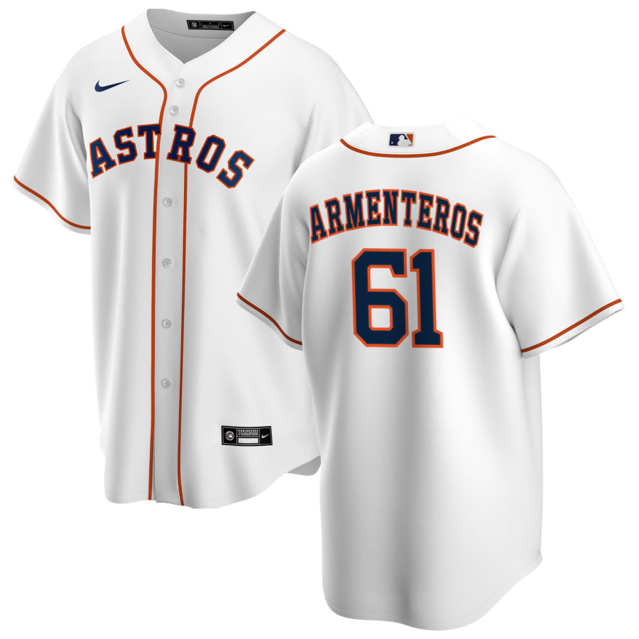 Nike Men #61 Rogelio Armenteros Houston Astros Baseball Jerseys Sale-White